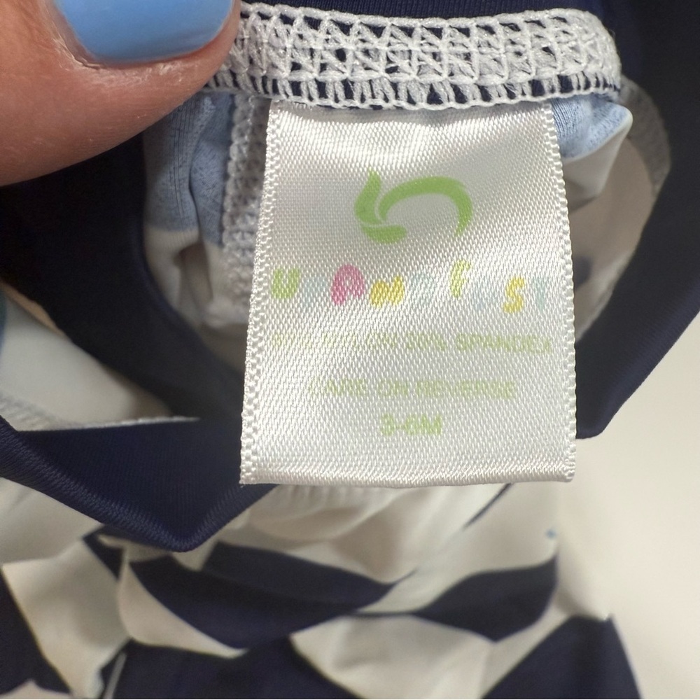 Baby Swimsuit UPF 50+ Sun Protection One Piece Zipper Bathing Suit 3-6months - Picture 3 of 3